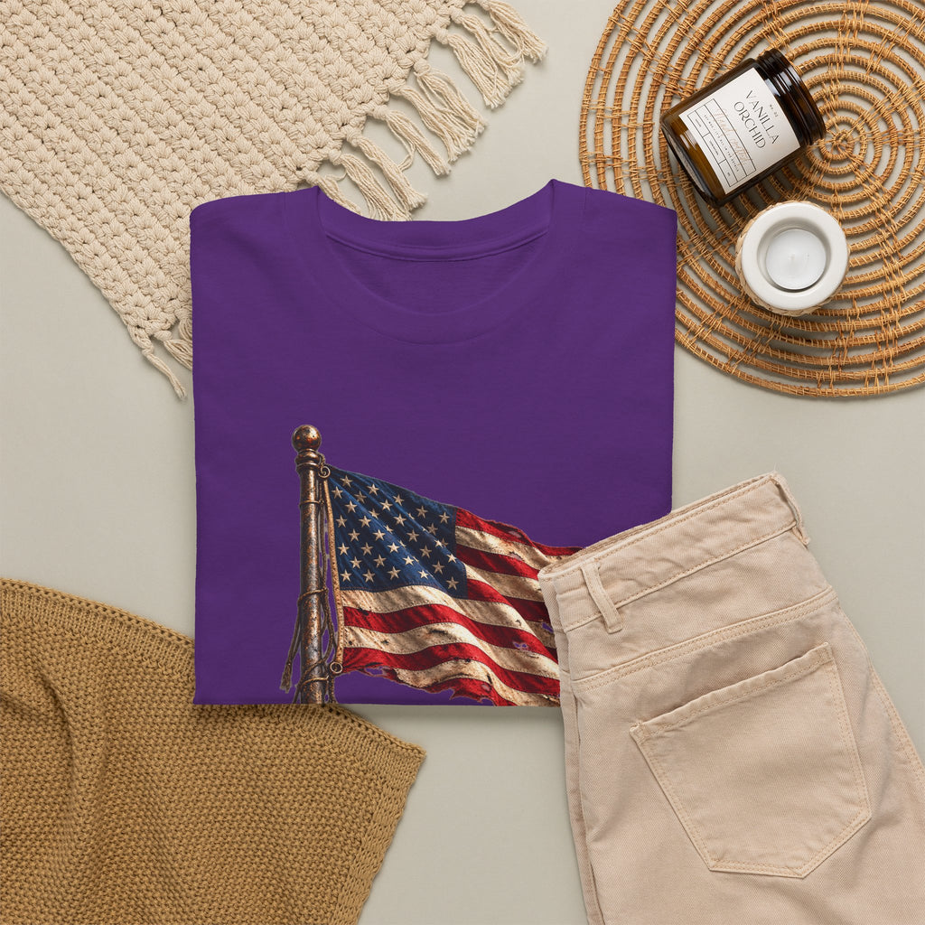 Still Standing American Flag T-Shirt