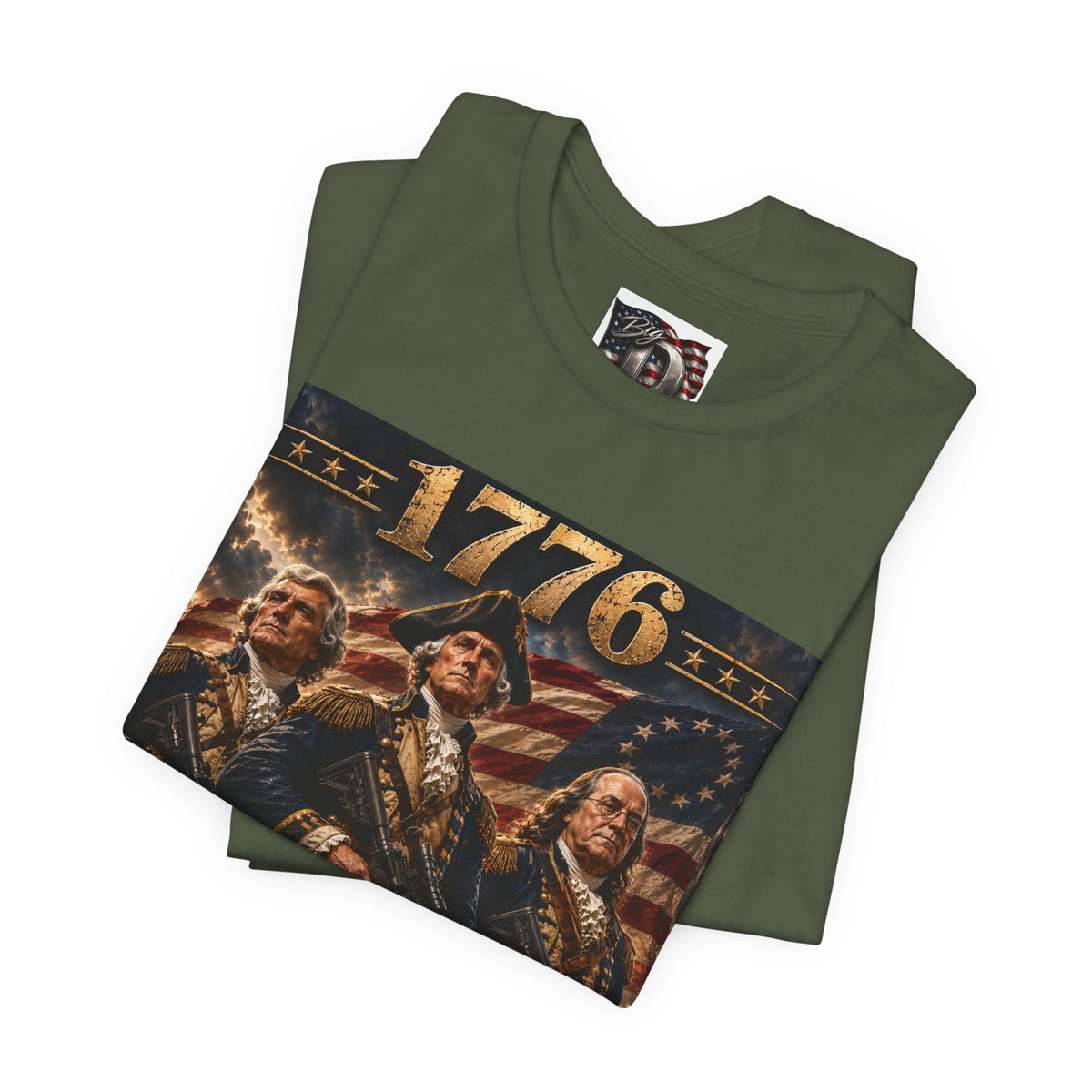 1776 Revolutionary Soldiers America First T-Shirt | Patriotic Independence Design