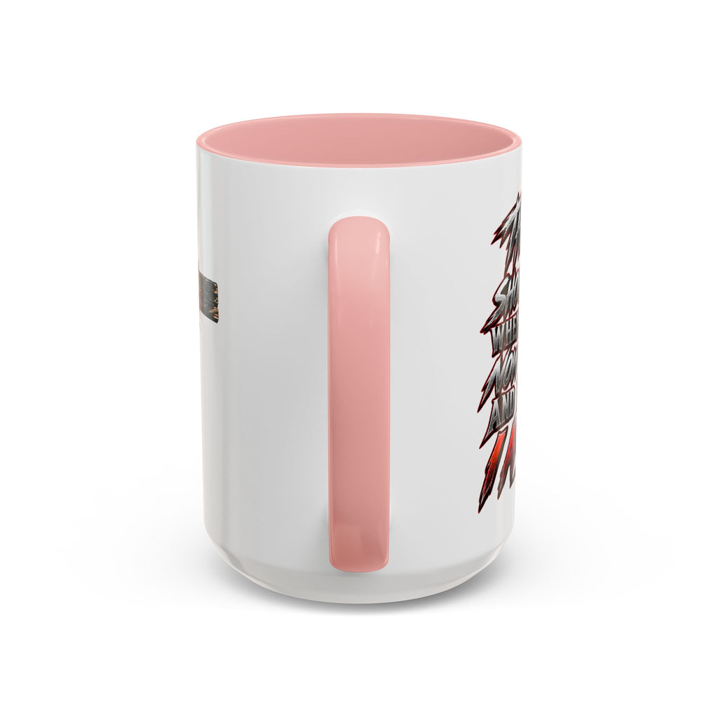 Christian Faith Mug – “Evil Never Killed Me” Cross Coffee Mug