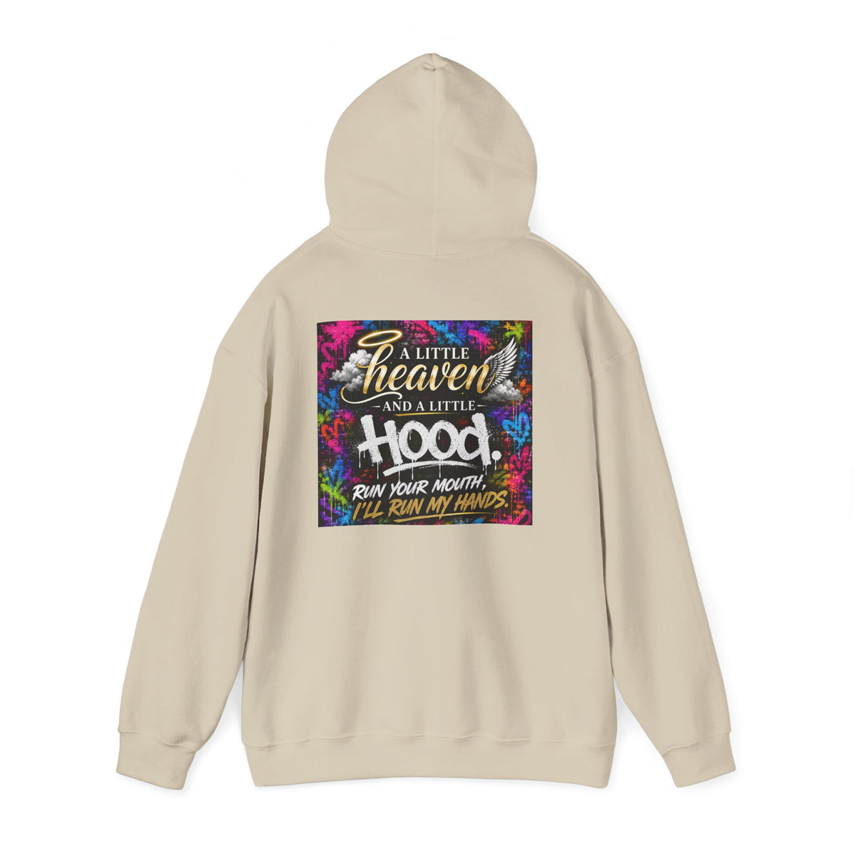 Christian in Progress hoodie | Faith graphic sweatshirt, colorful back print
