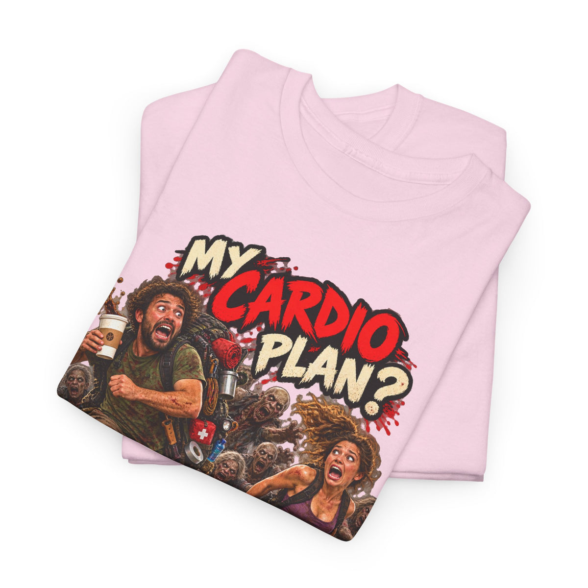 My Cardio Plan Running From Zombies Halloween T-Shirt