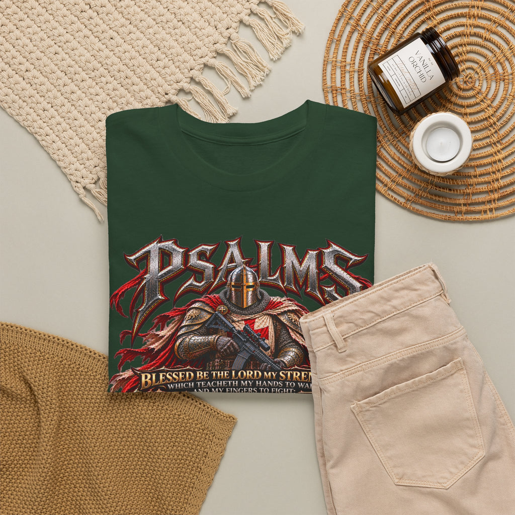 Psalm 144 Christian Warrior T-Shirt