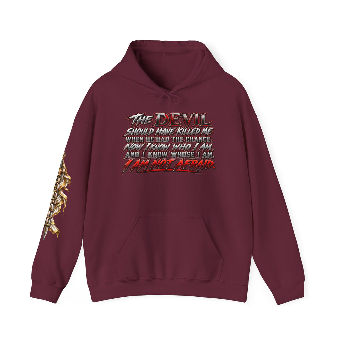 Every Knee Will Bow Hoodie — Christian Faith Graphic Pullover