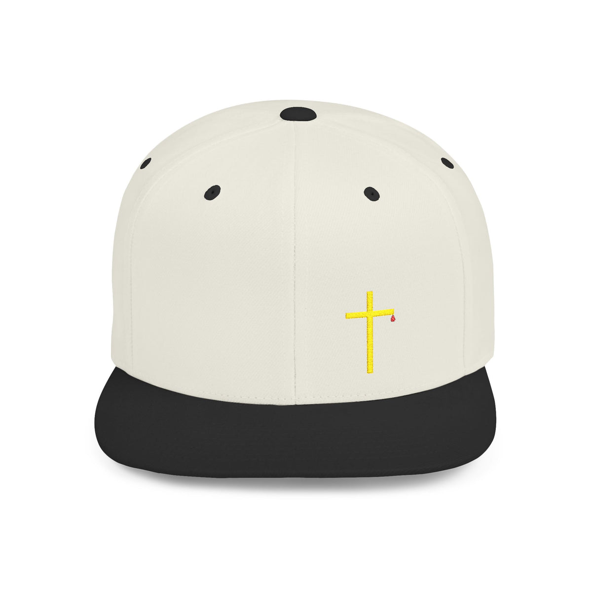 Christian Cross Flat Bill Snapback Hat