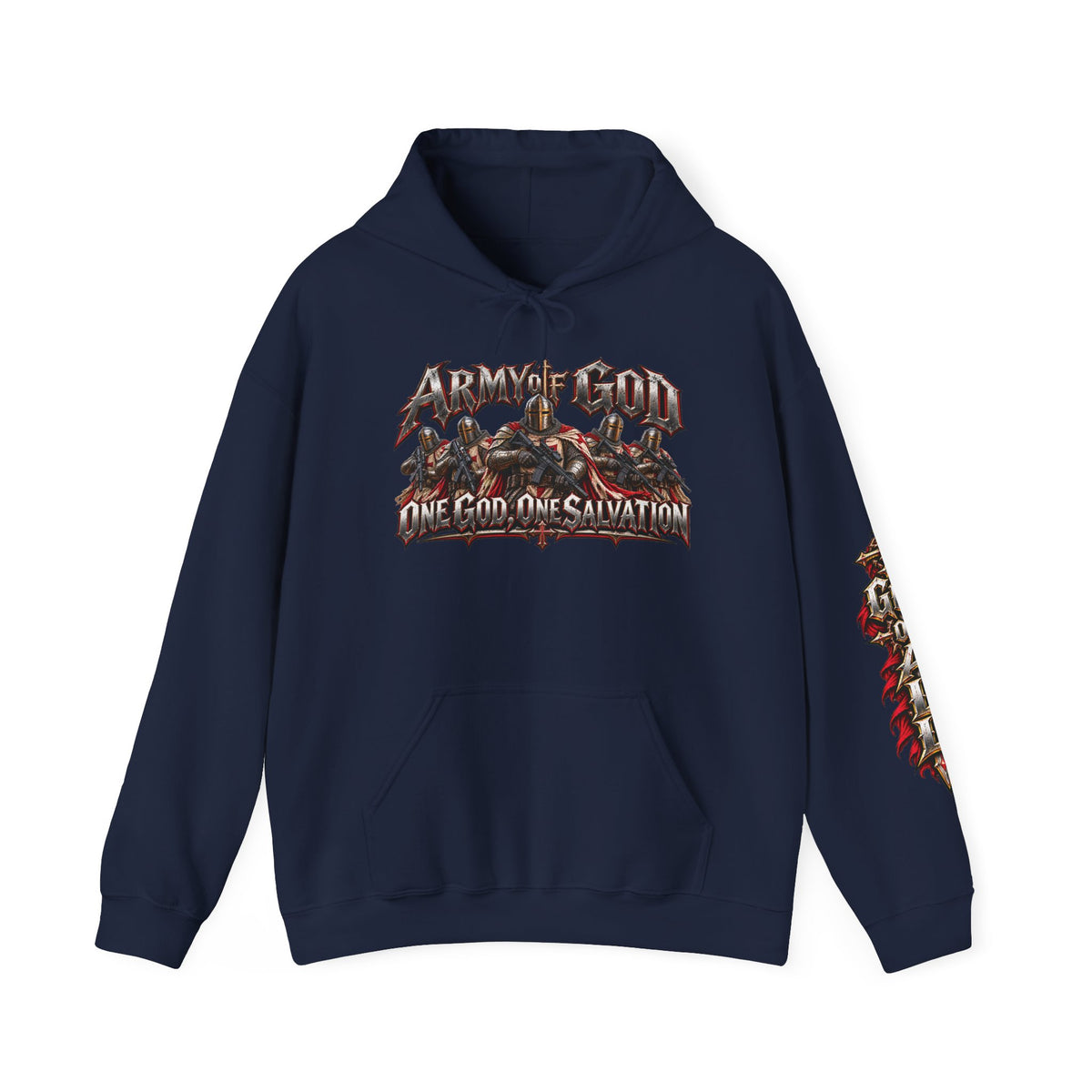 Army of God Graphic Hoodie | One God, One Salvation