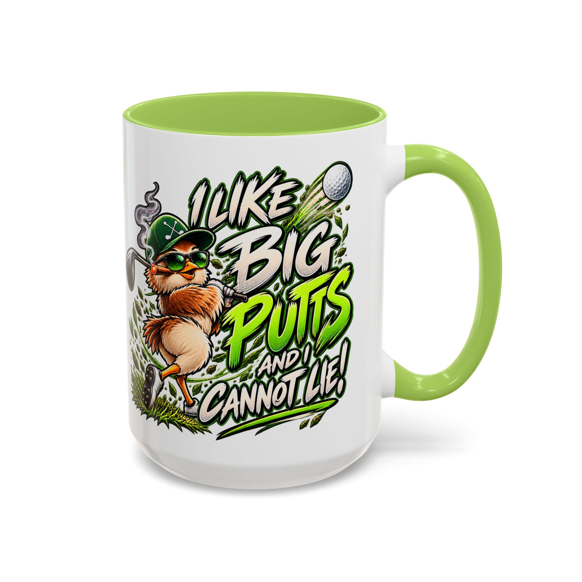 Golf Mug – “I Like Big Putt and I Cannot Lie” Golfer Gift