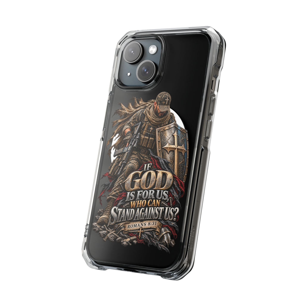 Phone Case – Christian Knight “If God Is for Us” Warrior Armor Design
