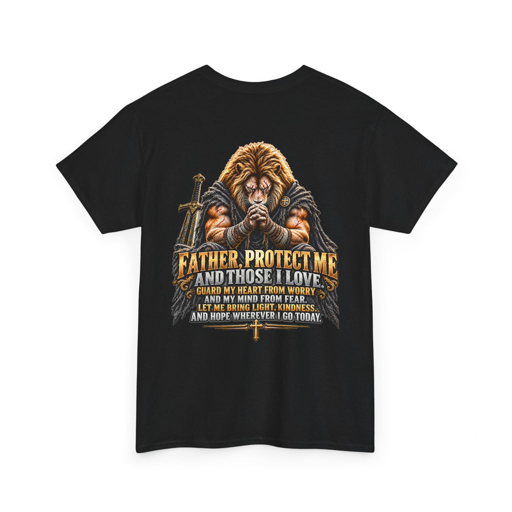 Father Protect Me Christian Lion Graphic Tee