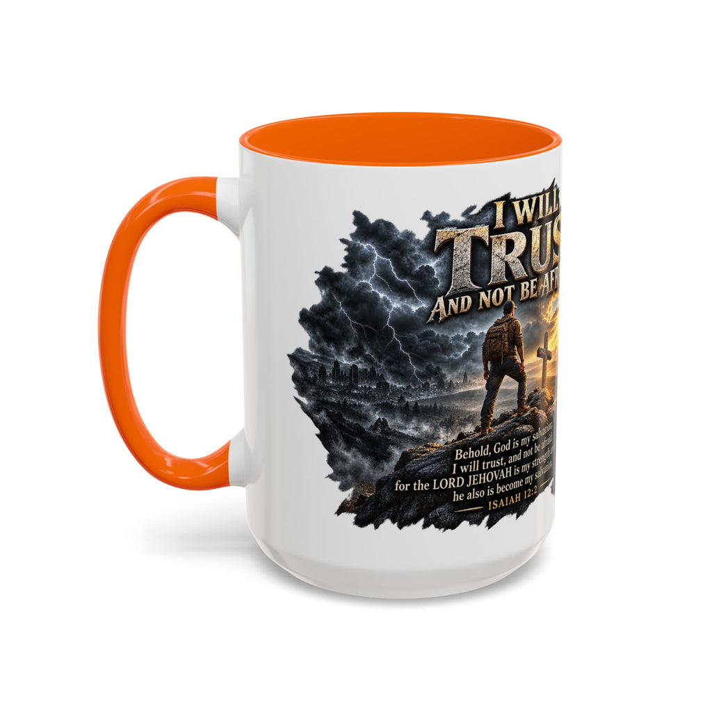“I Will Not Be Afraid” Christian Cross Coffee Mug