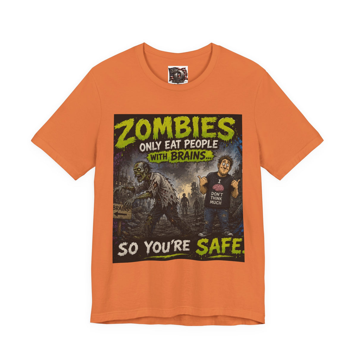 Zombies Only Eat People With Brains shirt | Funny Zombie T-Shirt, Horror Humor Tee