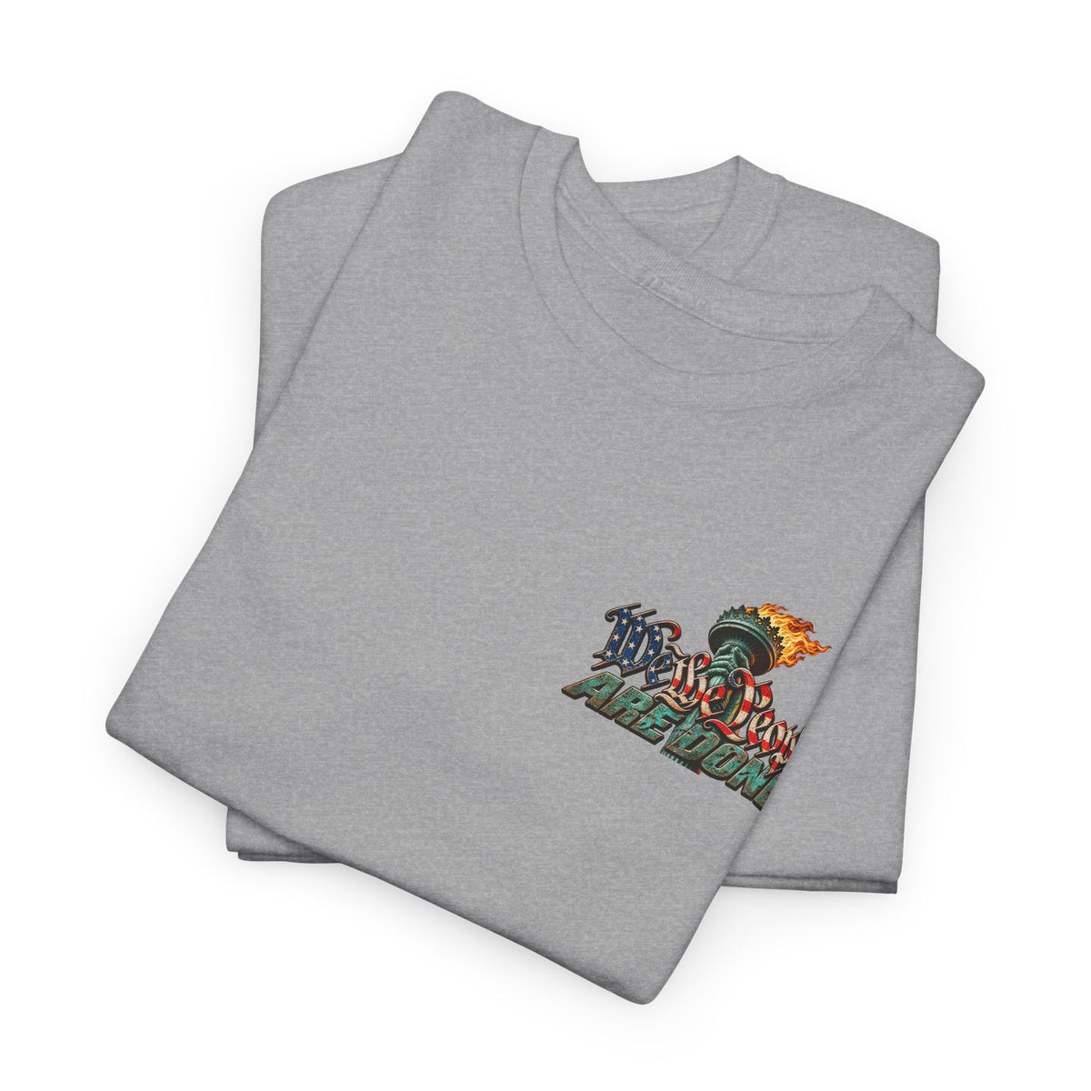 We the People Are Done — Seated Patriot Political Satire T-Shirt