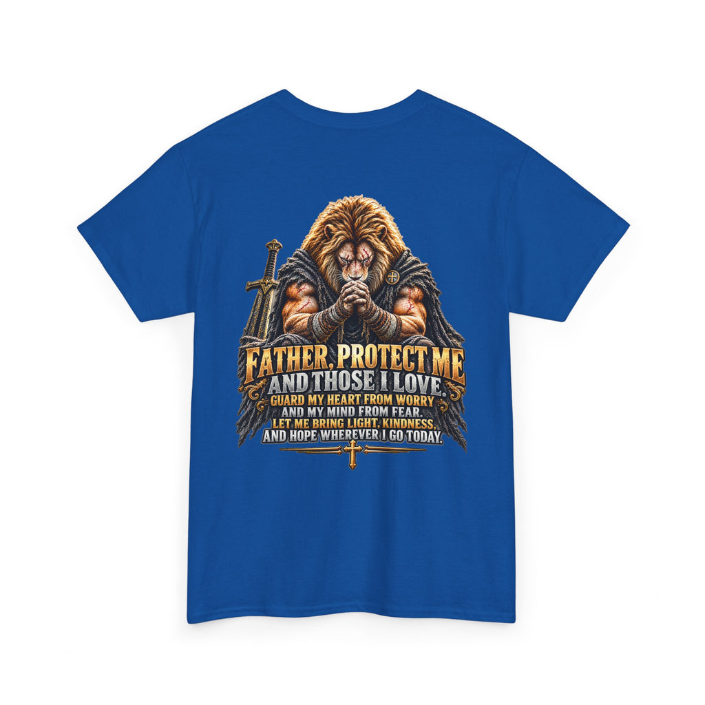 Father Protect Me Christian Lion Graphic Tee