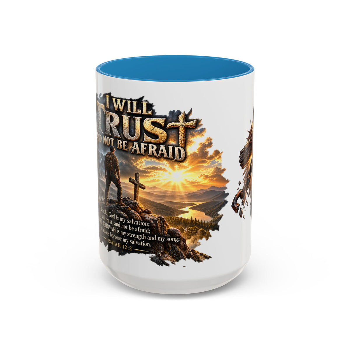 “I Will Not Be Afraid” Christian Cross Coffee Mug