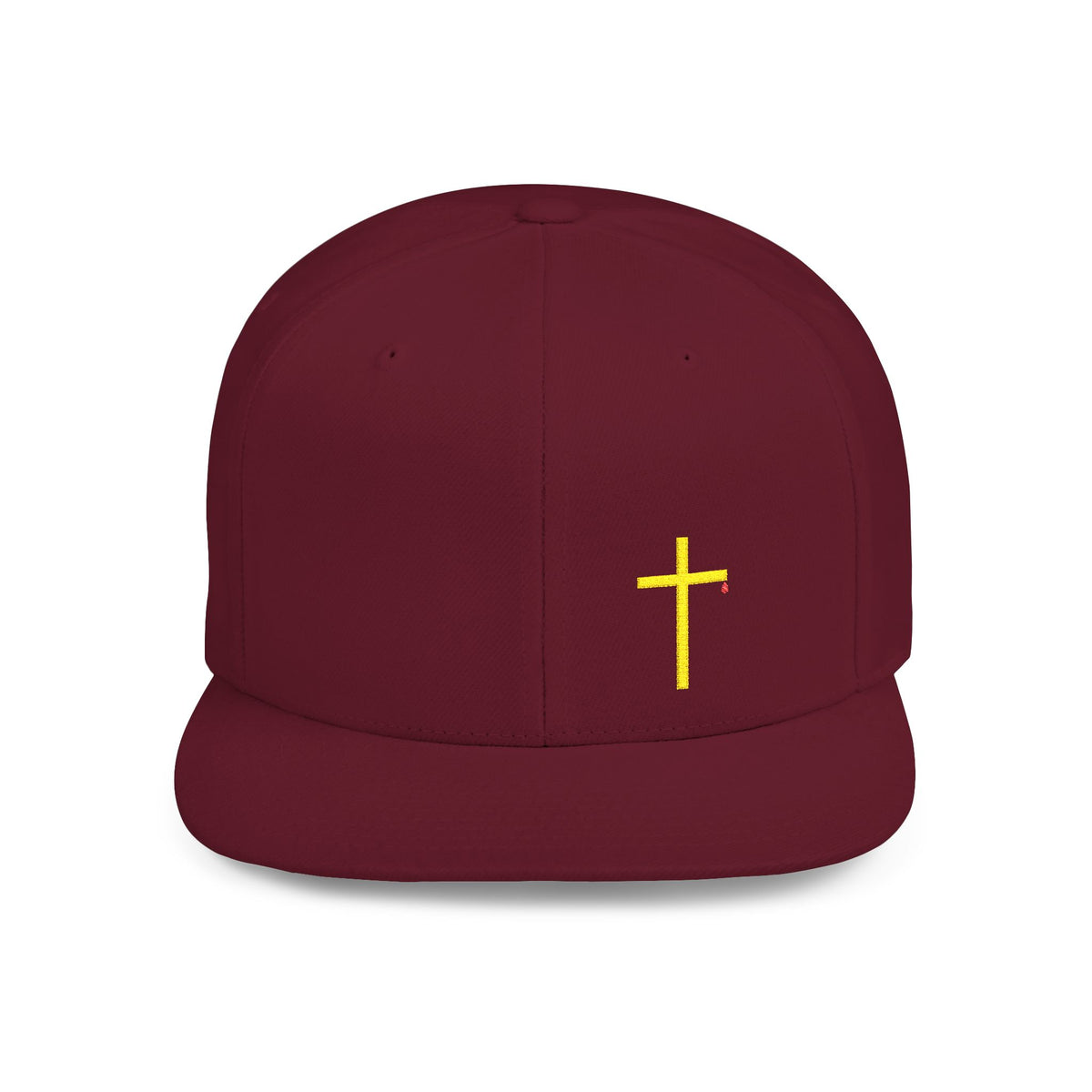 Christian Cross Flat Bill Snapback Hat