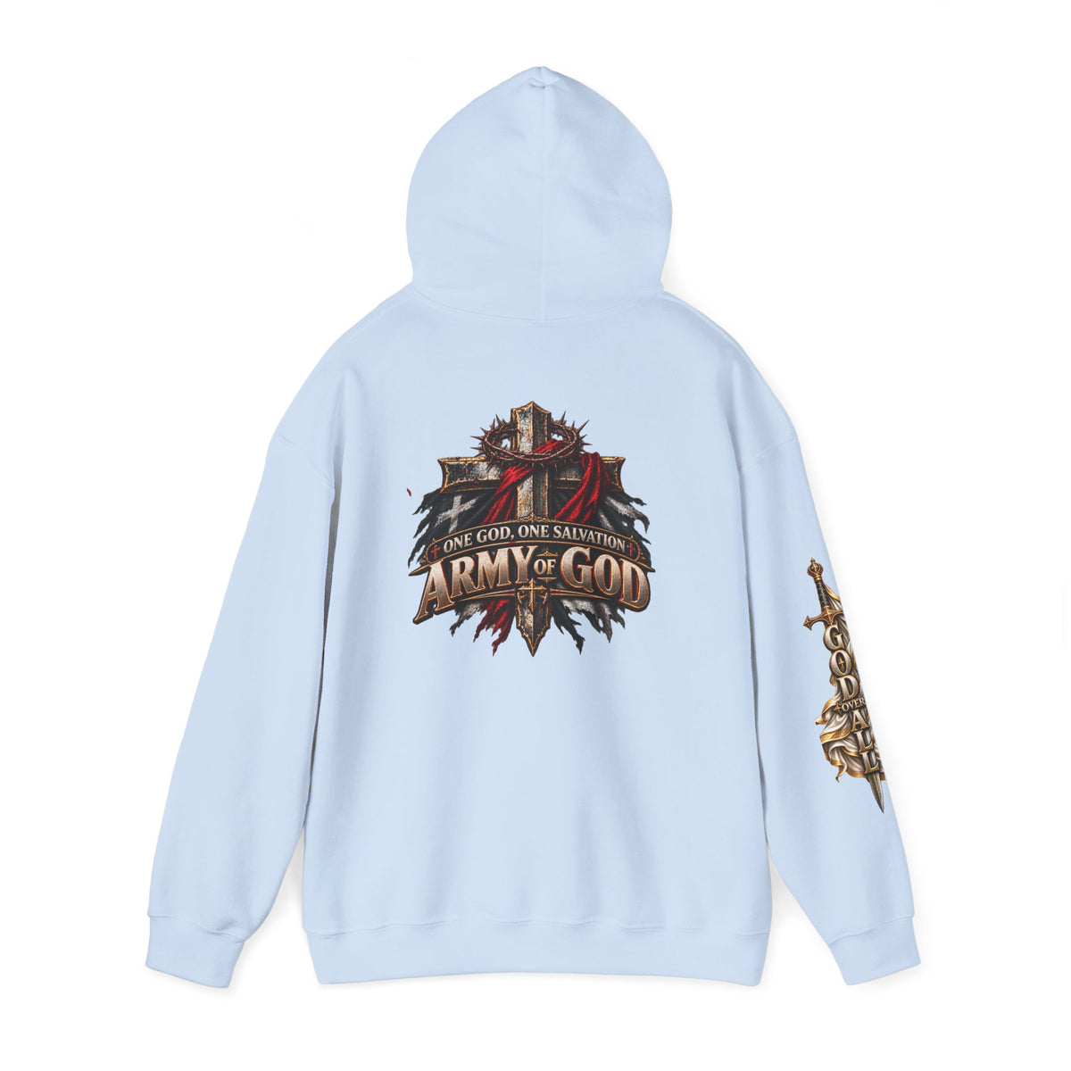 Christian Hoodie - "Way Truth Life" & "Army of God" Graphic Pullover