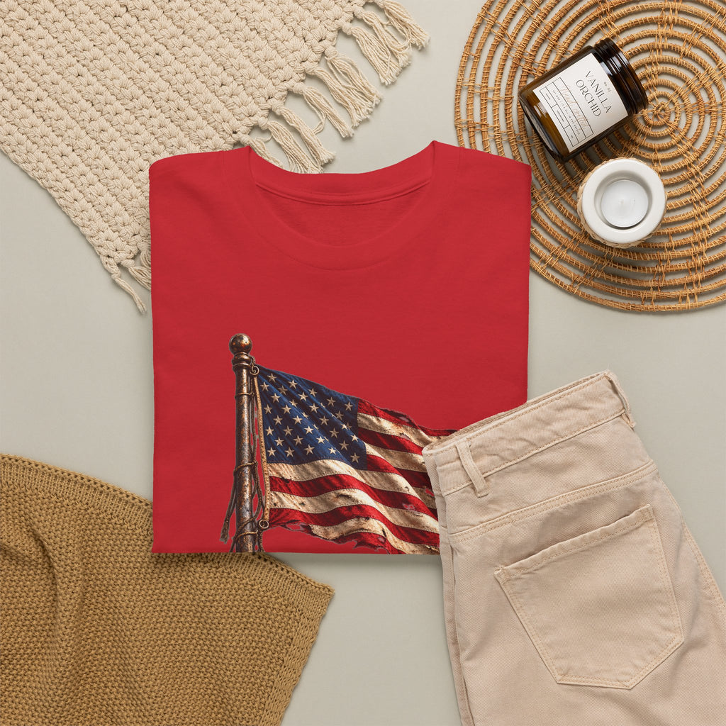 Still Standing American Flag T-Shirt