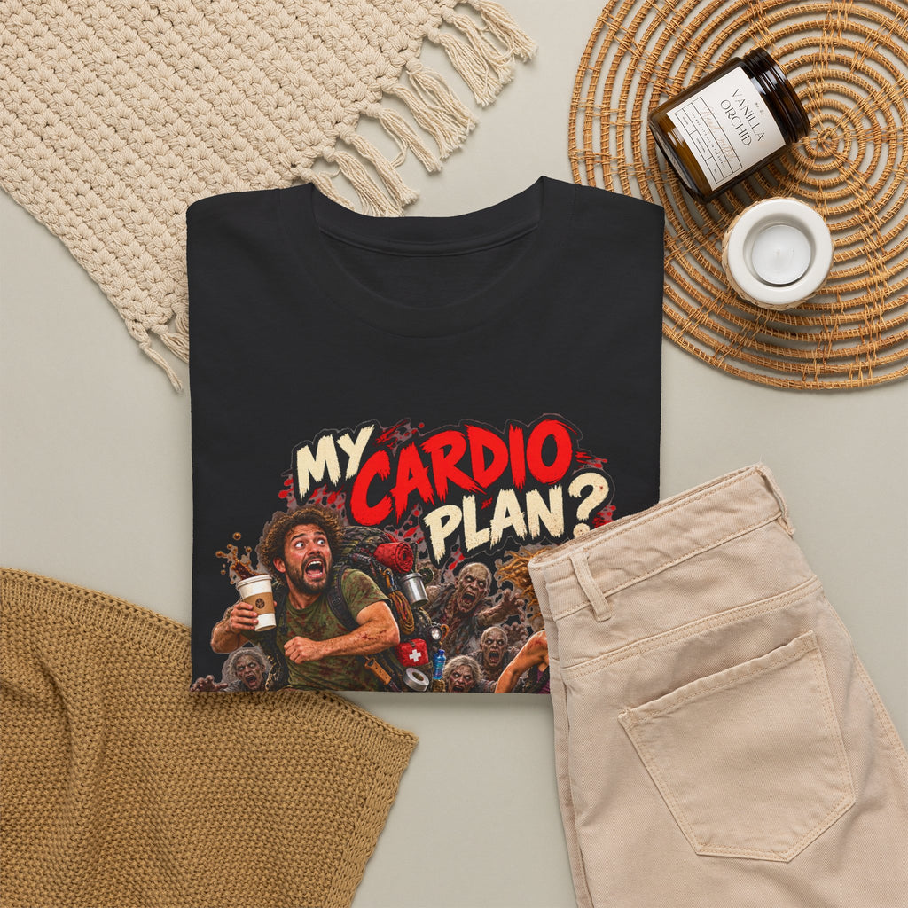 My Cardio Plan Running From Zombies Halloween T-Shirt