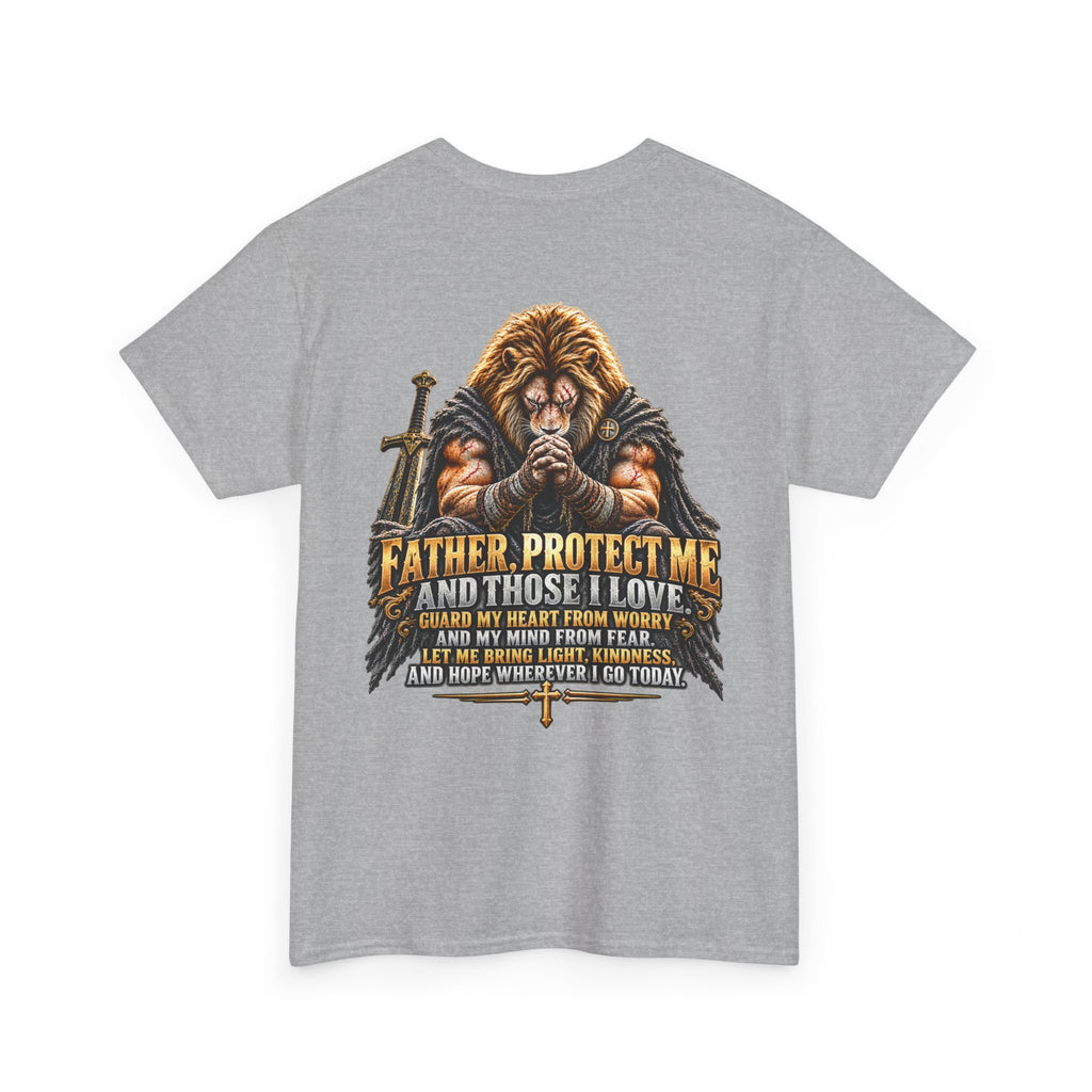Father Protect Me Christian Lion Graphic Tee
