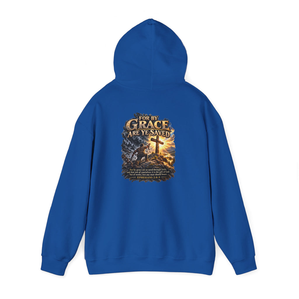 Saved by Grace — Ephesians 2:8–9 Christian Hoodie
