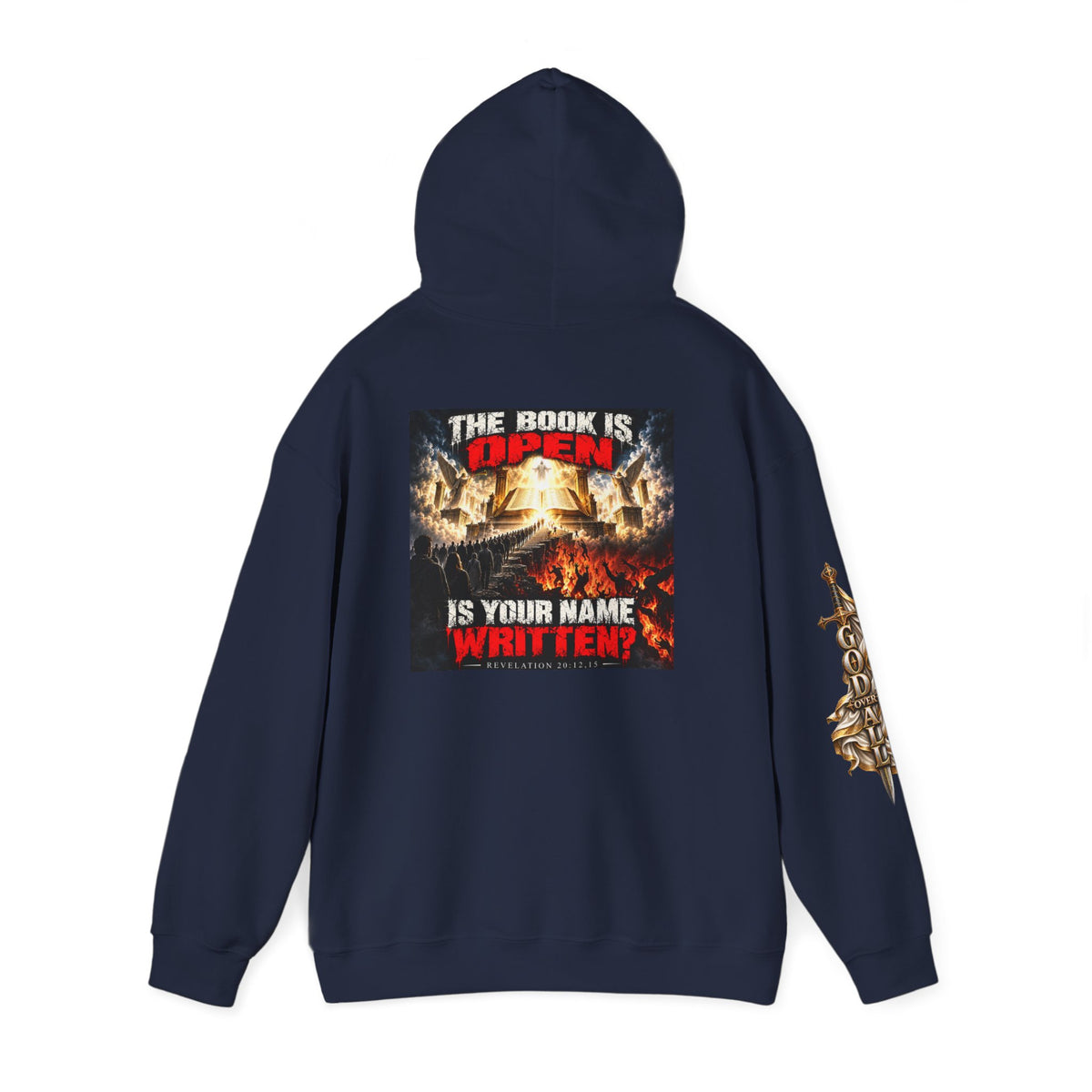 Christian Metal Hoodie - "One God, One Salvation" Graphic Pullover