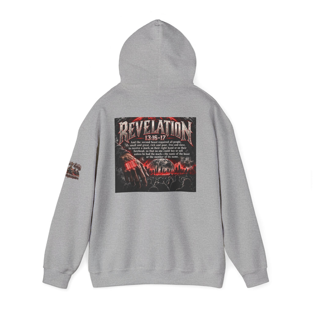 Revelation 13:16-17 Christian Hoodie – 'The Devil' Verse Graphic Pullover