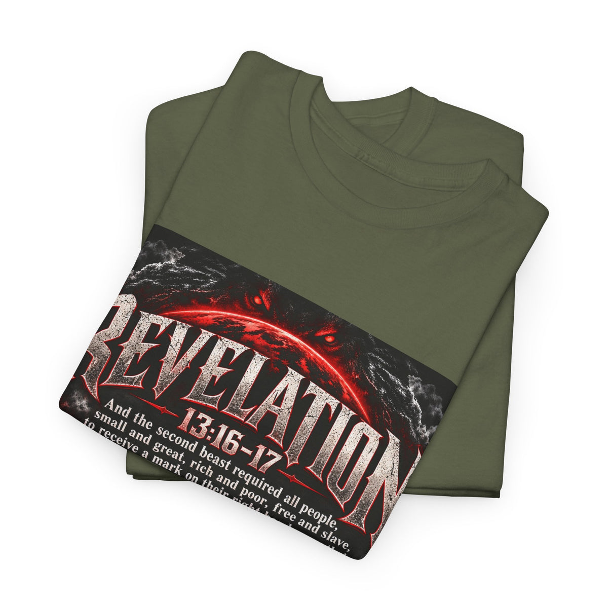 Revelation 13:16-17 Christian Apocalypse Graphic T-Shirt