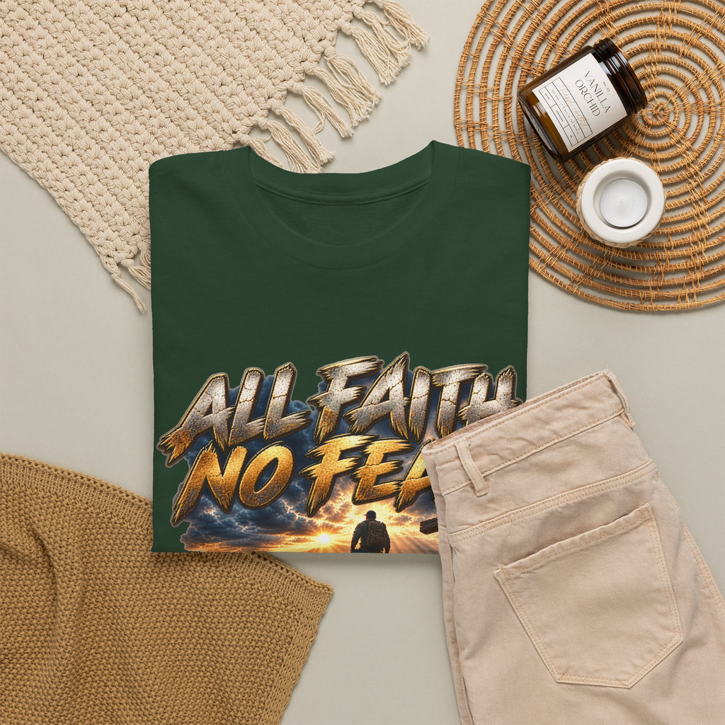 All Faith No Fear Inspirational Christian T-Shirt
