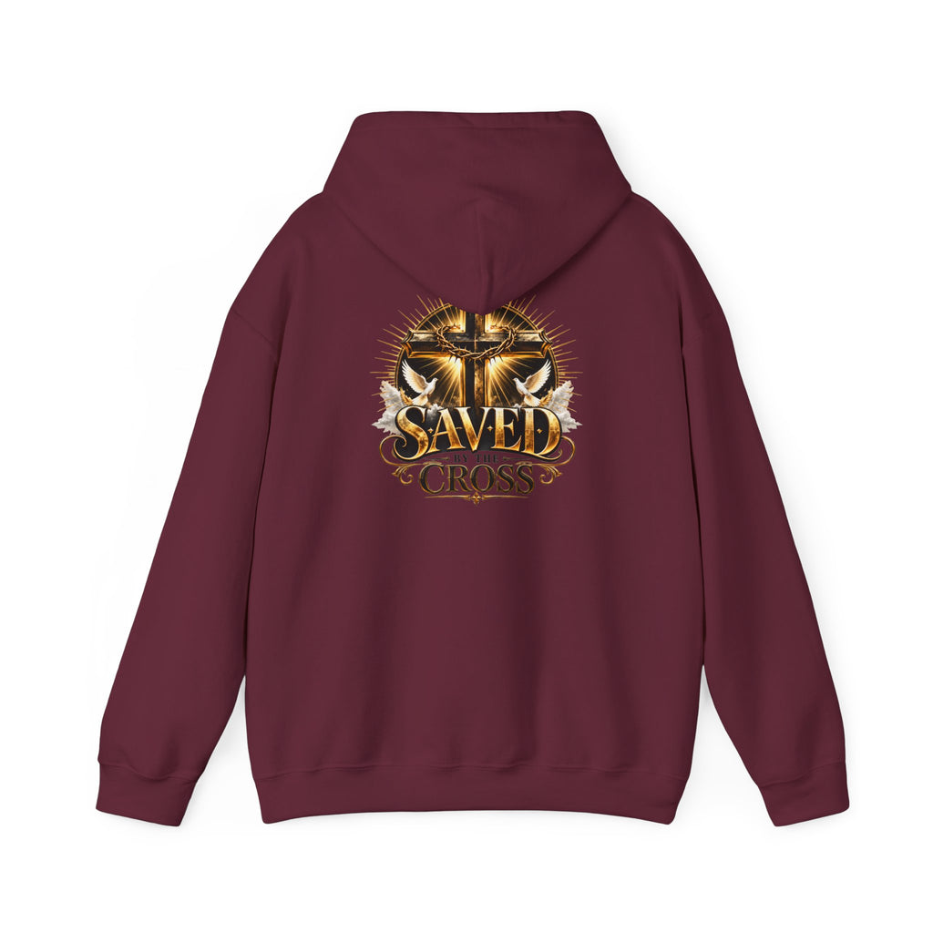 Faith Over Fear Christian Hoodie – Faithful Savior Cross Design