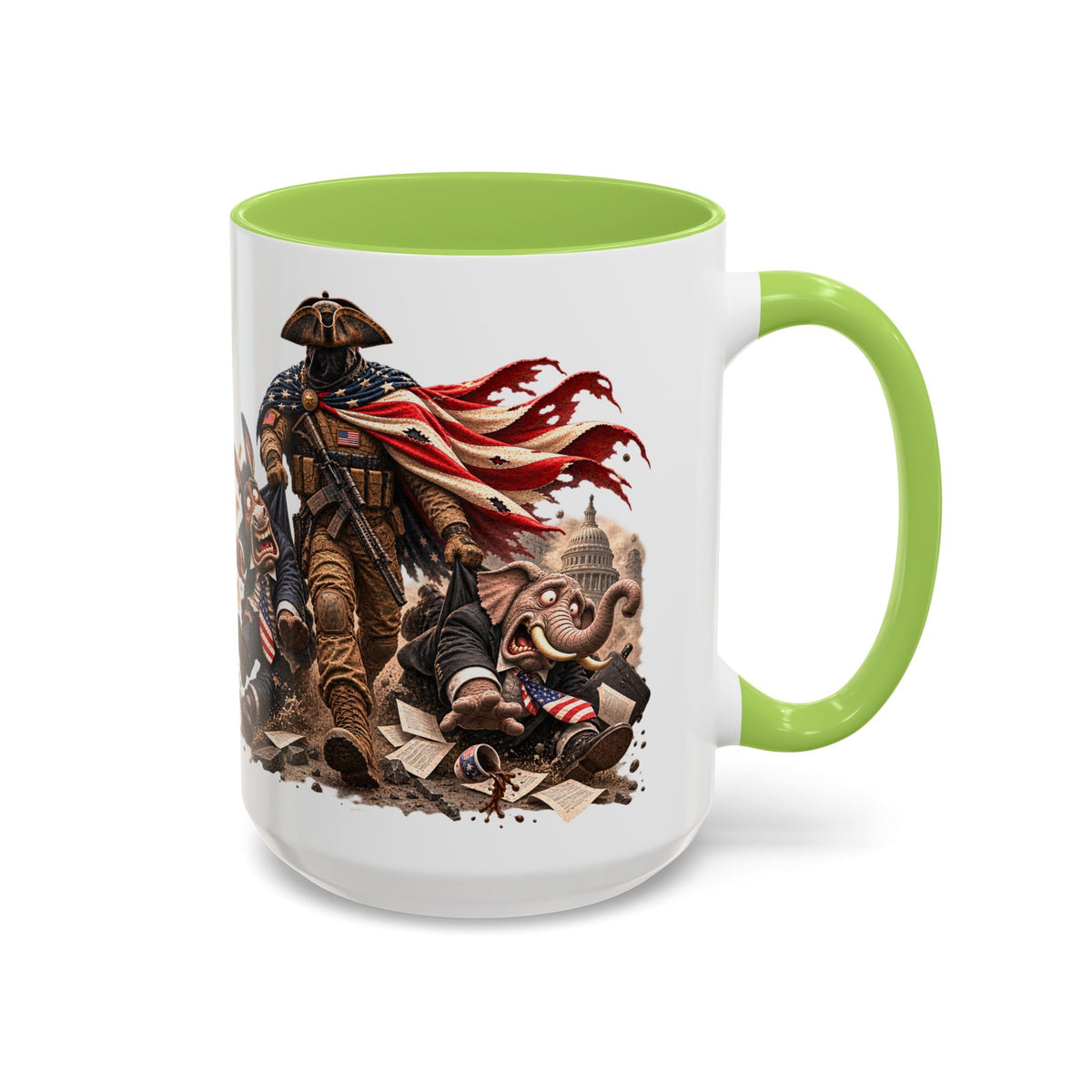 Lieutenant Patriot Political Satire 15oz Coffee Mug