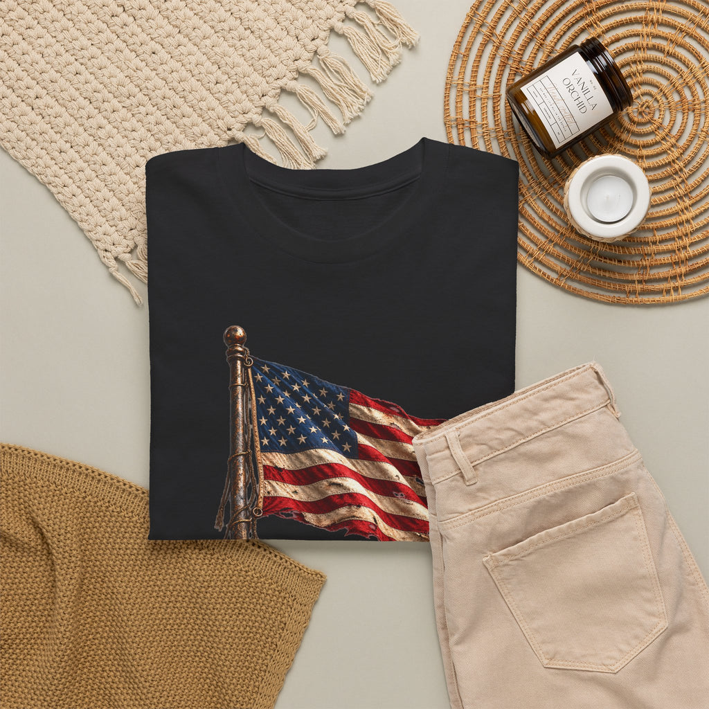Still Standing American Flag T-Shirt