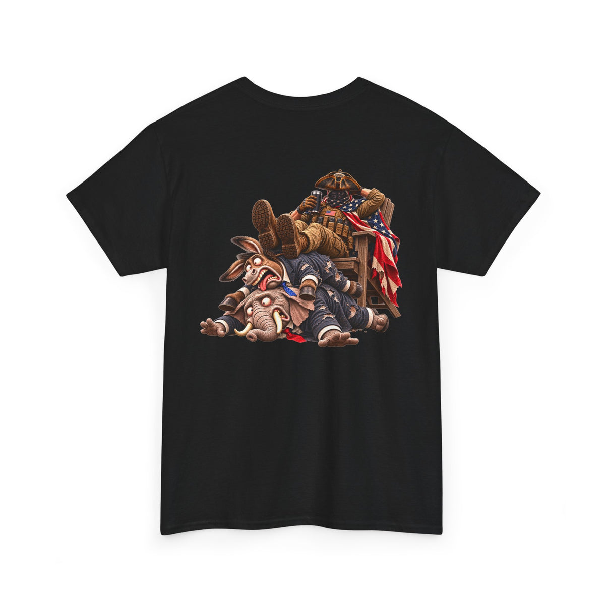 We the People Are Done — Seated Patriot Political Satire T-Shirt