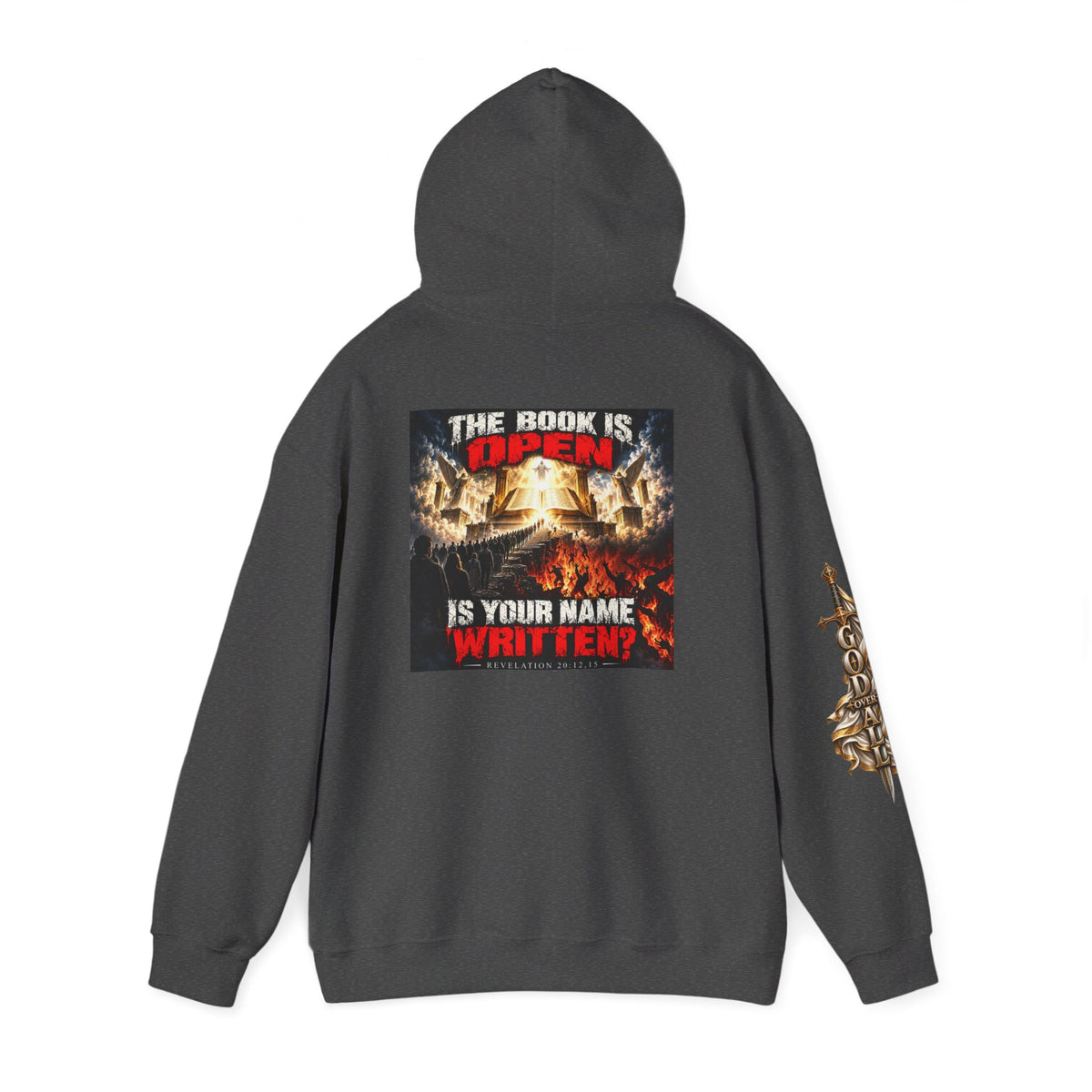 Christian Metal Hoodie - "One God, One Salvation" Graphic Pullover