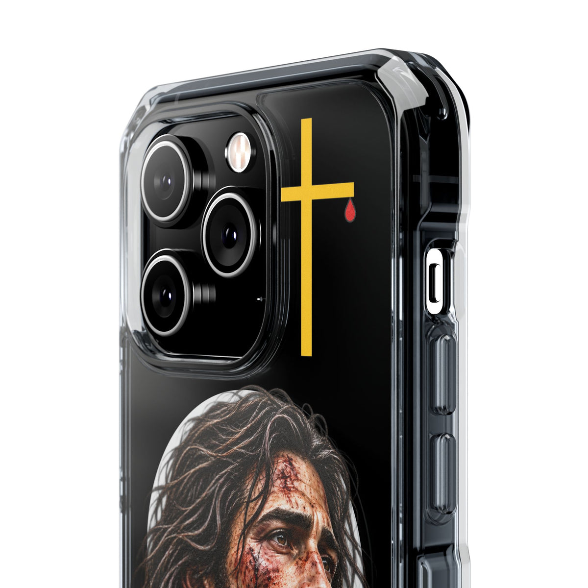 Jesus Cross Magnetic Clear Phone Case