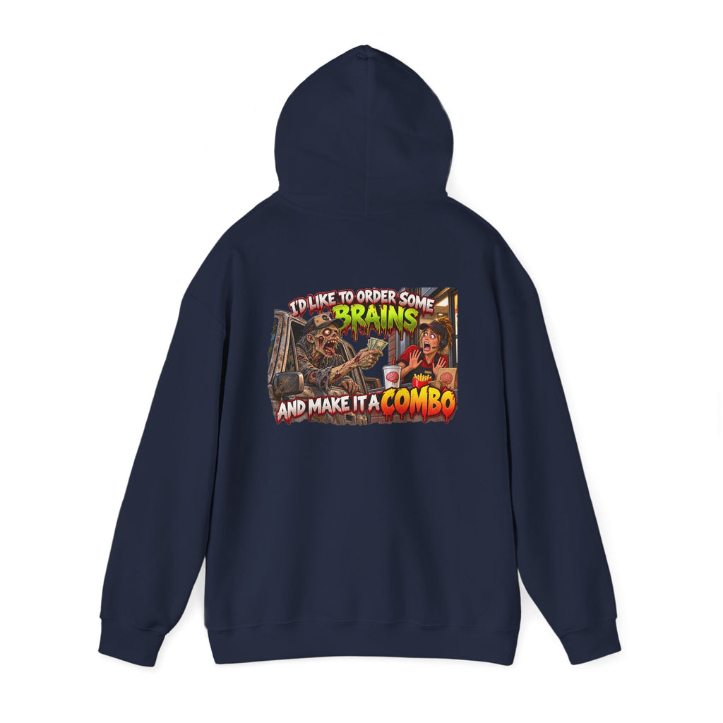 Brains Combo Meal — Officially Undead Zombie Hoodie