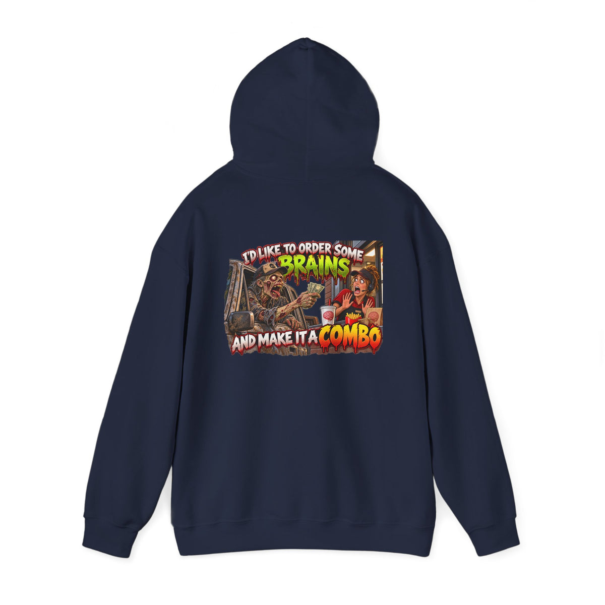 Brains Combo Meal — Officially Undead Zombie Hoodie