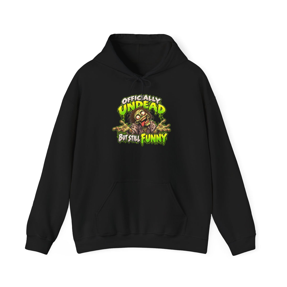 Officially Undead Funny Zombie Graphic Hoodie