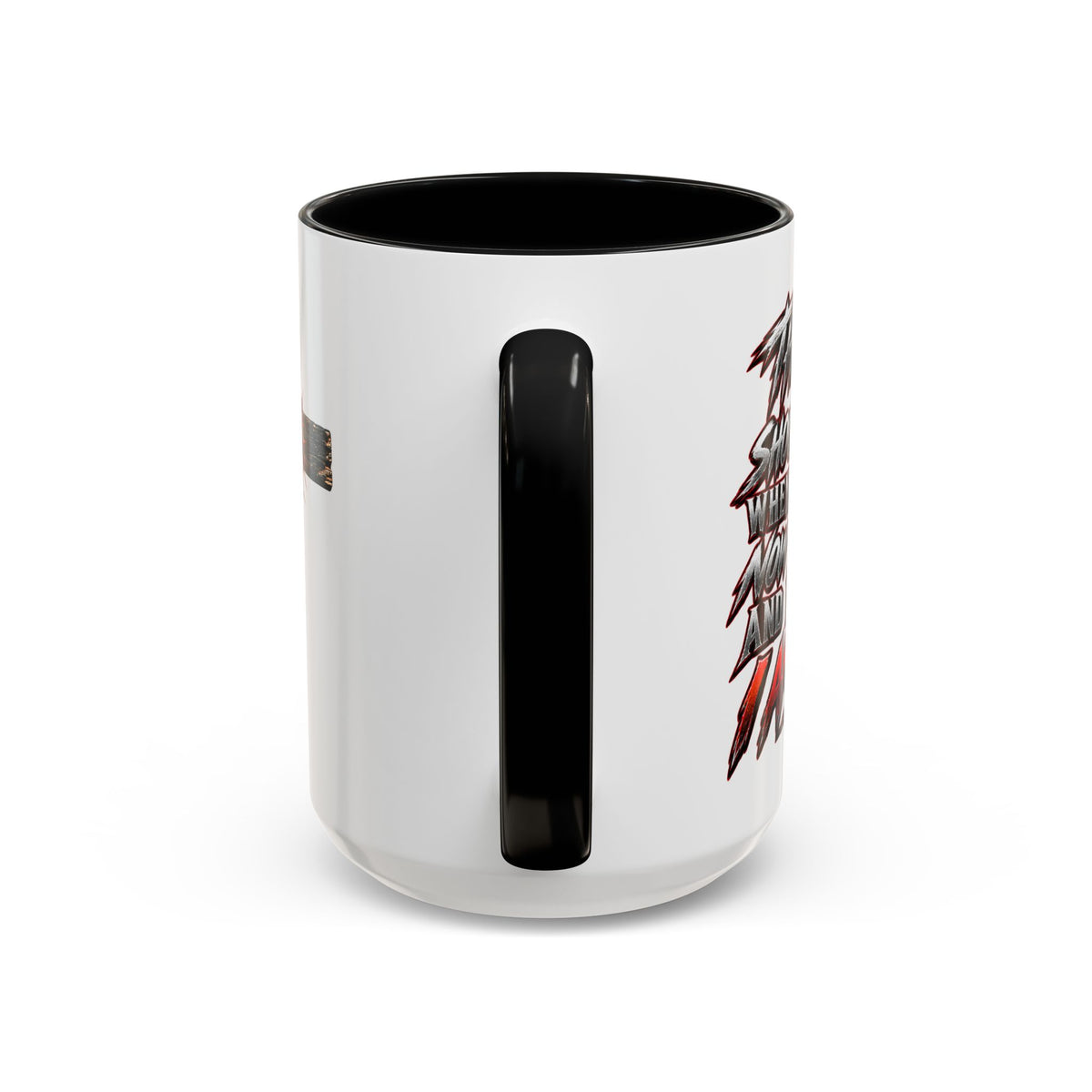 Christian Faith Mug – “Evil Never Killed Me” Cross Coffee Mug