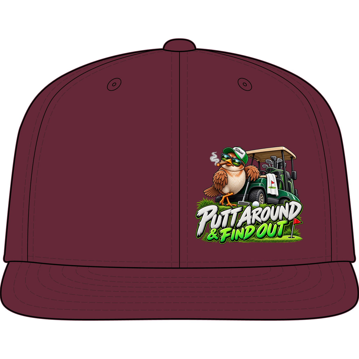Putta Around & Find Out Golf Snapback Cap