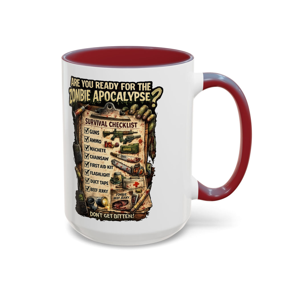 Zombie Apocalypse Survival Checklist Coffee Mug