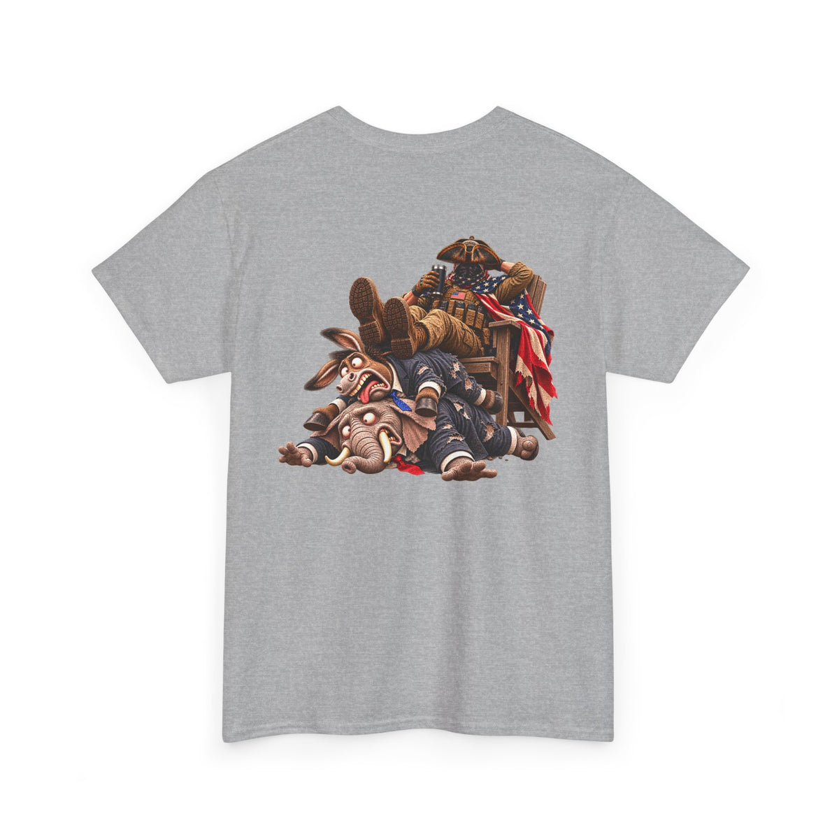 We the People Are Done — Seated Patriot Political Satire T-Shirt