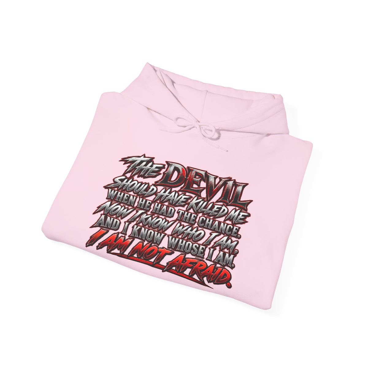 Revelation 13:16-17 Christian Hoodie – 'The Devil' Verse Graphic Pullover