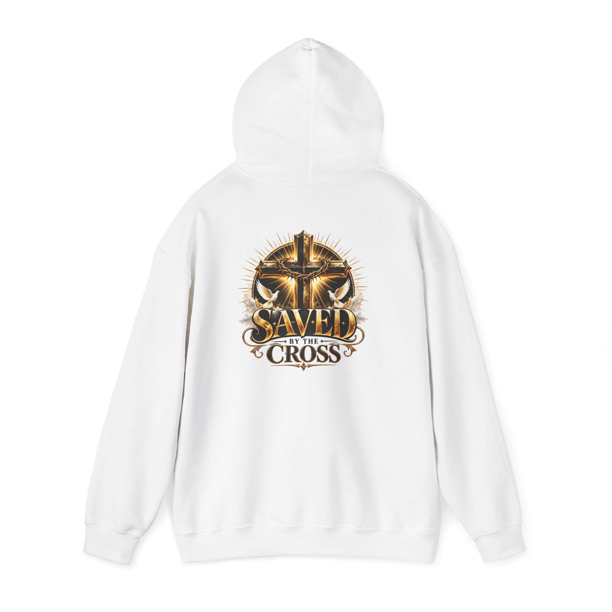 Faith Over Fear Christian Hoodie – Faithful Savior Cross Design