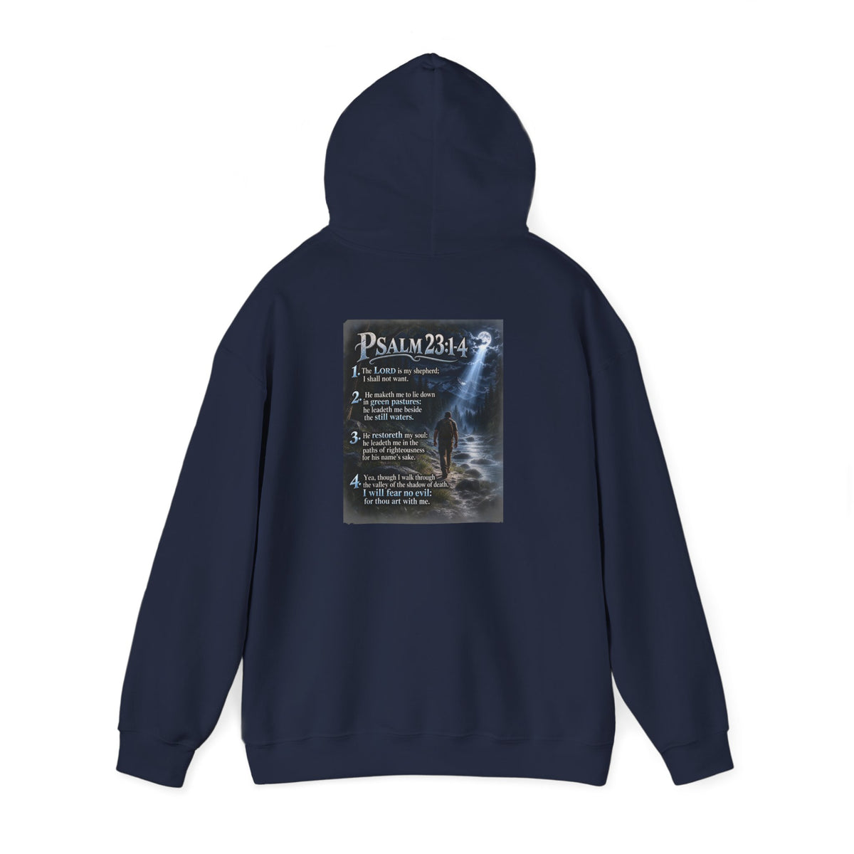 Psalm 23:1–4 Moonlit Scripture Hoodie