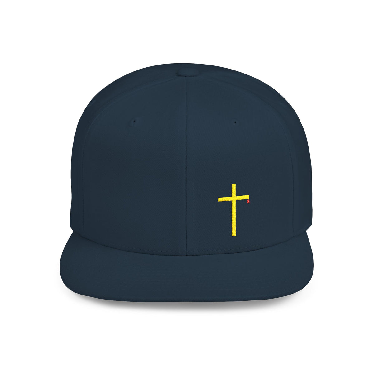 Christian Cross Flat Bill Snapback Hat