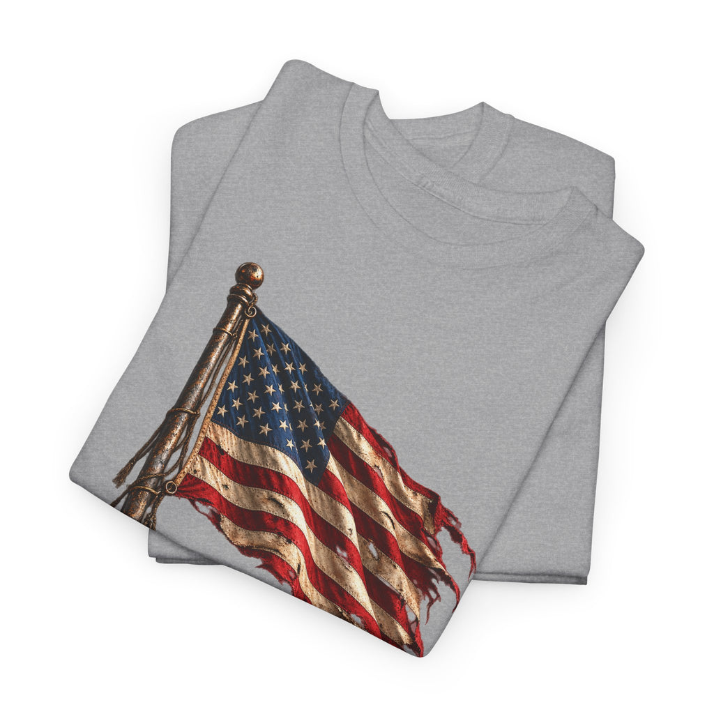 Still Standing American Flag T-Shirt