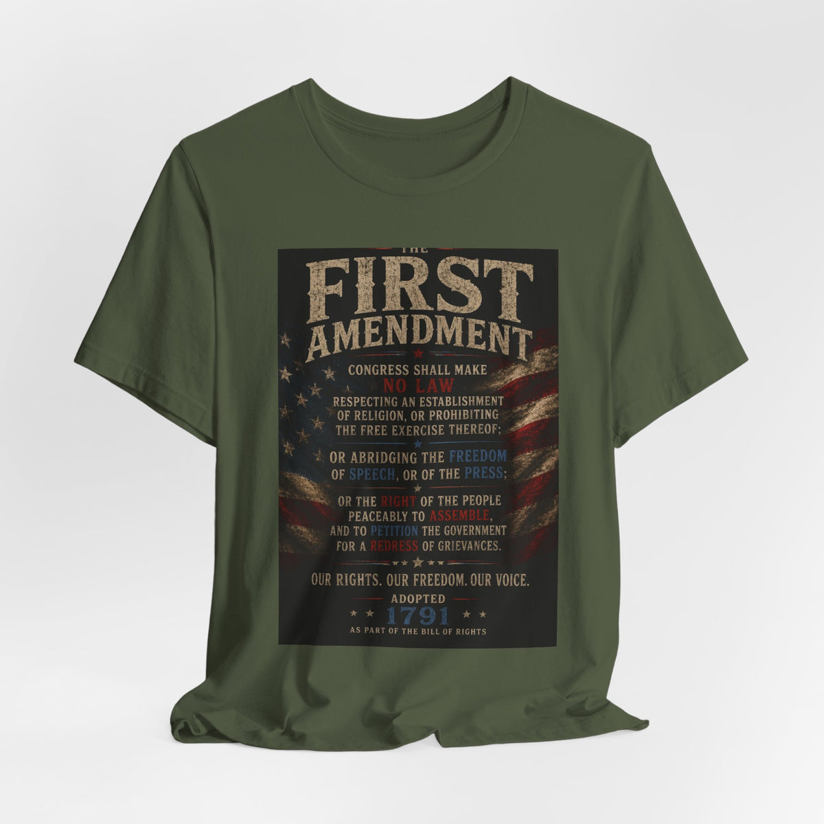 First Amendment Text Tee | Patriotic Constitution Shirt