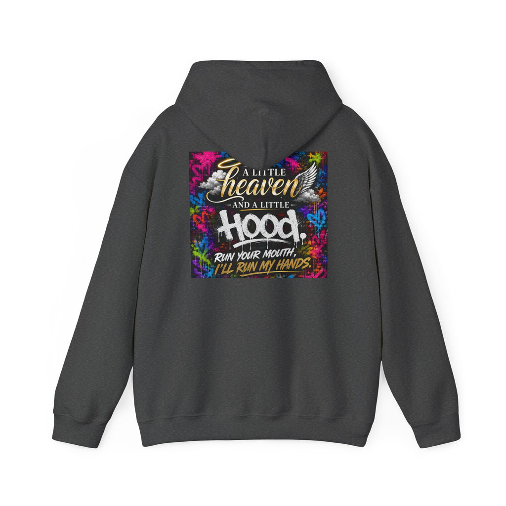 Christian in Progress hoodie | Faith graphic sweatshirt, colorful back print