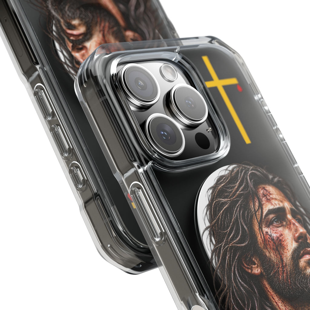 Jesus Cross Magnetic Clear Phone Case