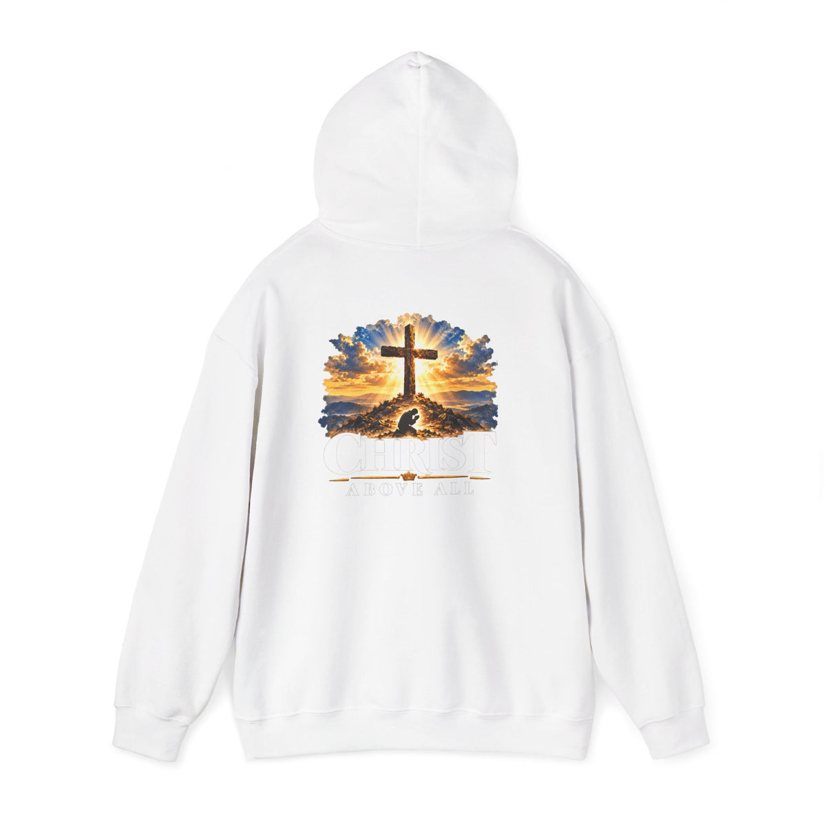 Christian Cross Sunset Faith Hoodie