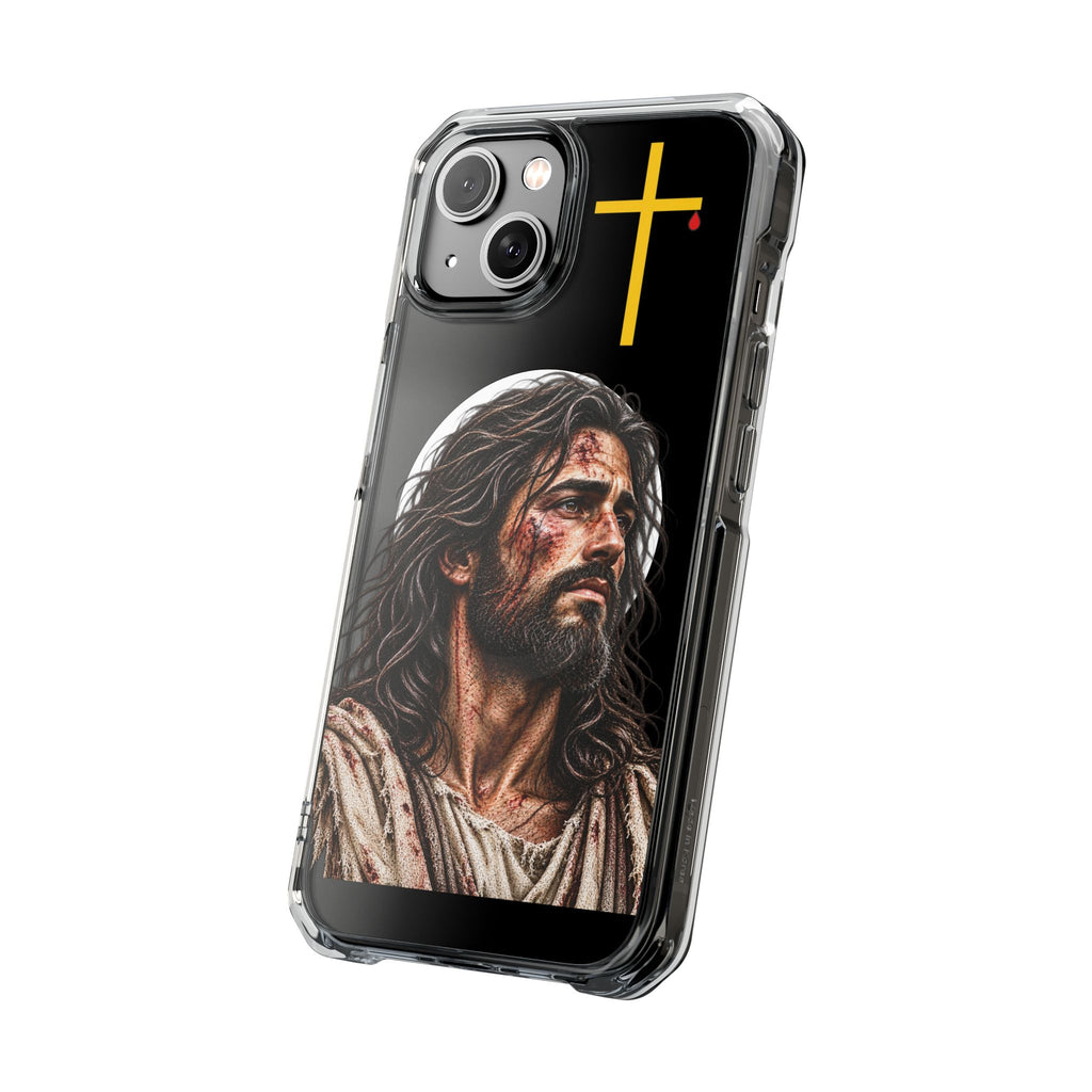 Jesus Cross Magnetic Clear Phone Case